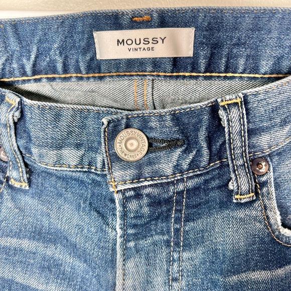 Moussy Vintage Mid Rise Skinny Jeans Medium Wash Size 26 - Picture 3 of 7